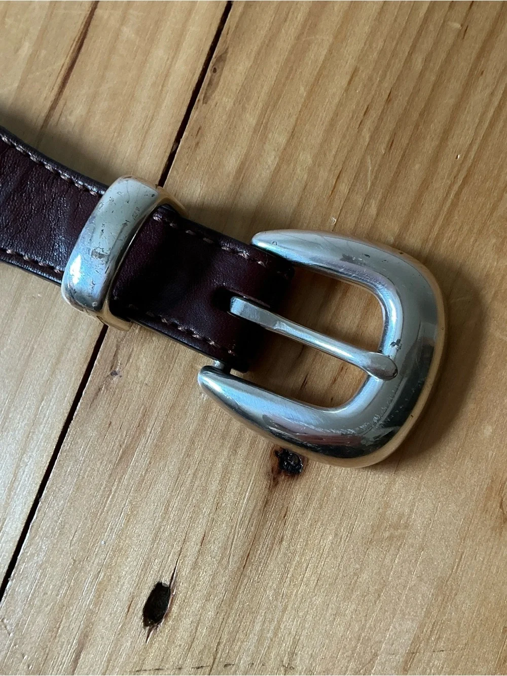 Brighton Santos Men Woven Leather Fabric Belt 36